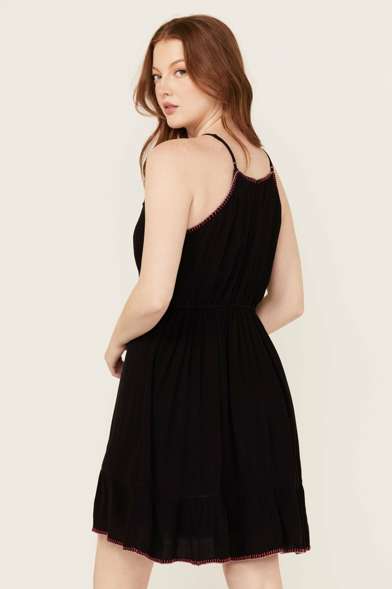 Idyllwind Women | Wolfeboro Embroidered And Beaded Halter Mini Dress