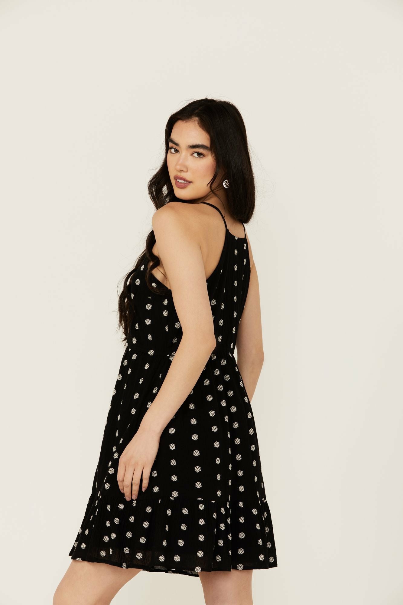 Idyllwind Women | Zelida Embroidered Halter Neck Mini Dress