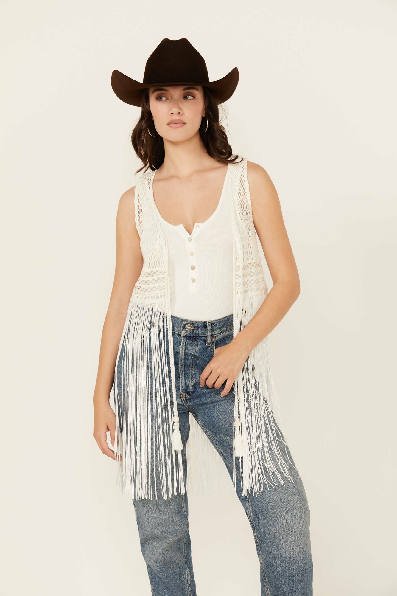 Idyllwind Women | Hawls Crochet Fringe Vest