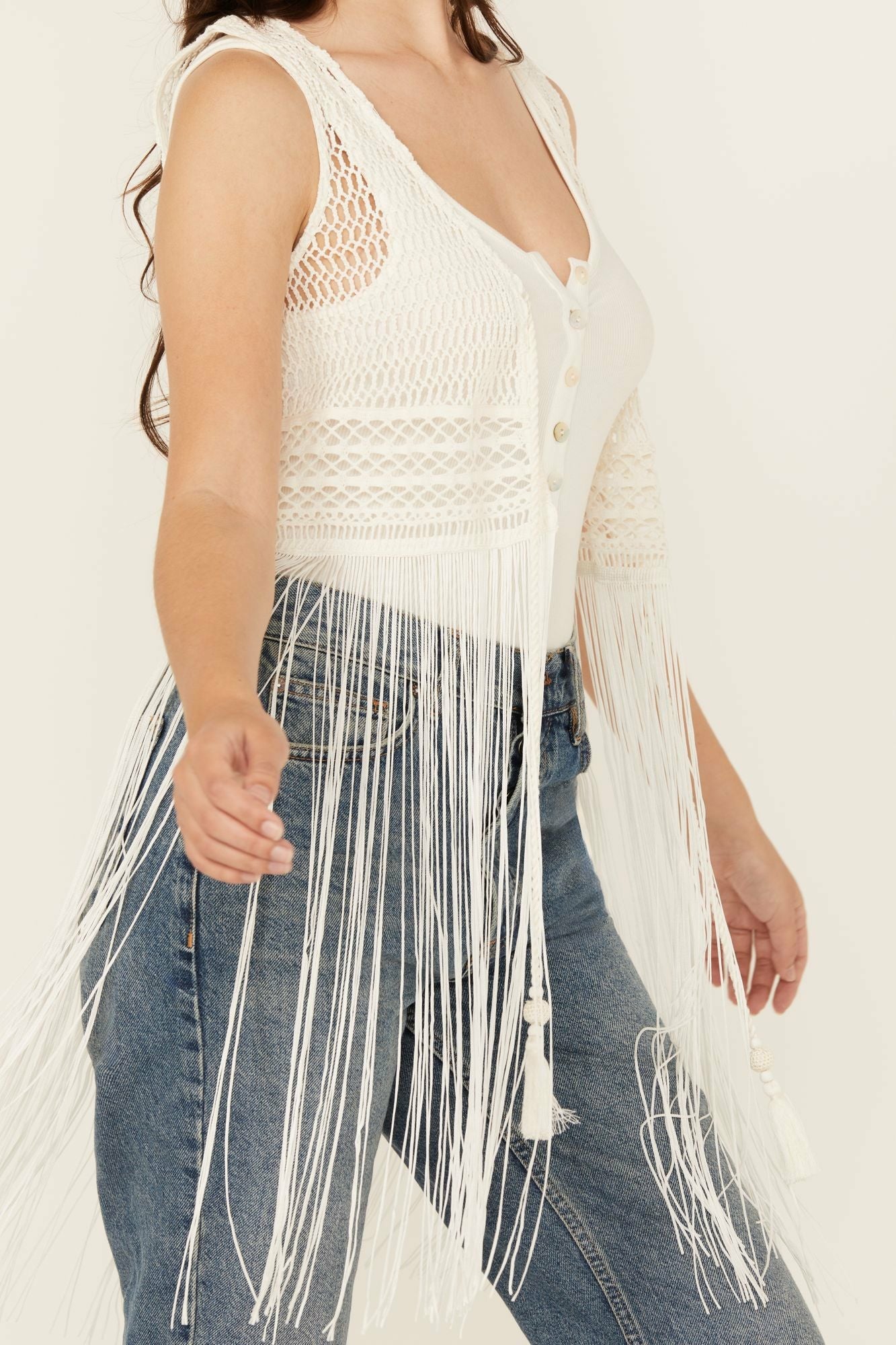 Idyllwind Women | Hawls Crochet Fringe Vest