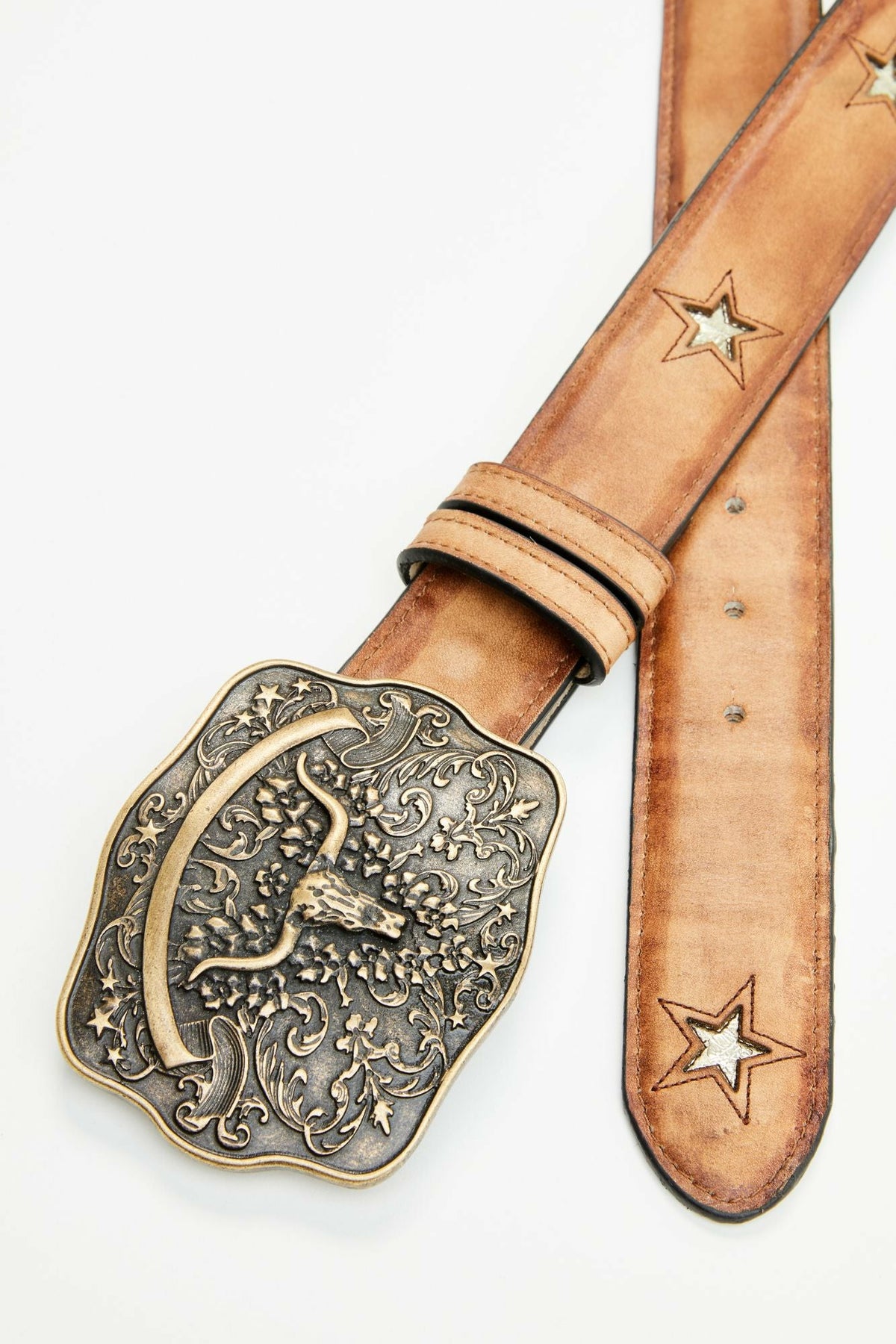 Idyllwind Women | Cordero Longhorn Buckle And Star Cutout Belt