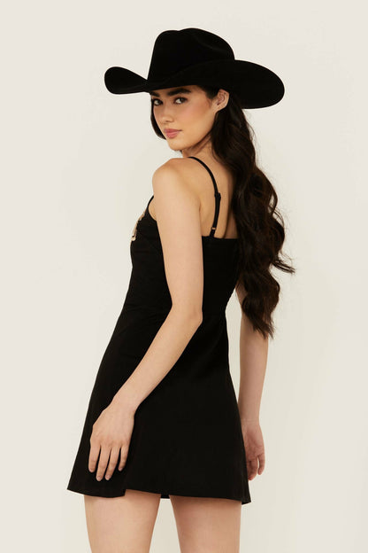 Idyllwind Women | Bee Embroidered Beaded Mini Dress