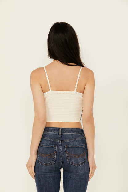 Idyllwind Women | Jessamine Embroidered Beaded Crop Top