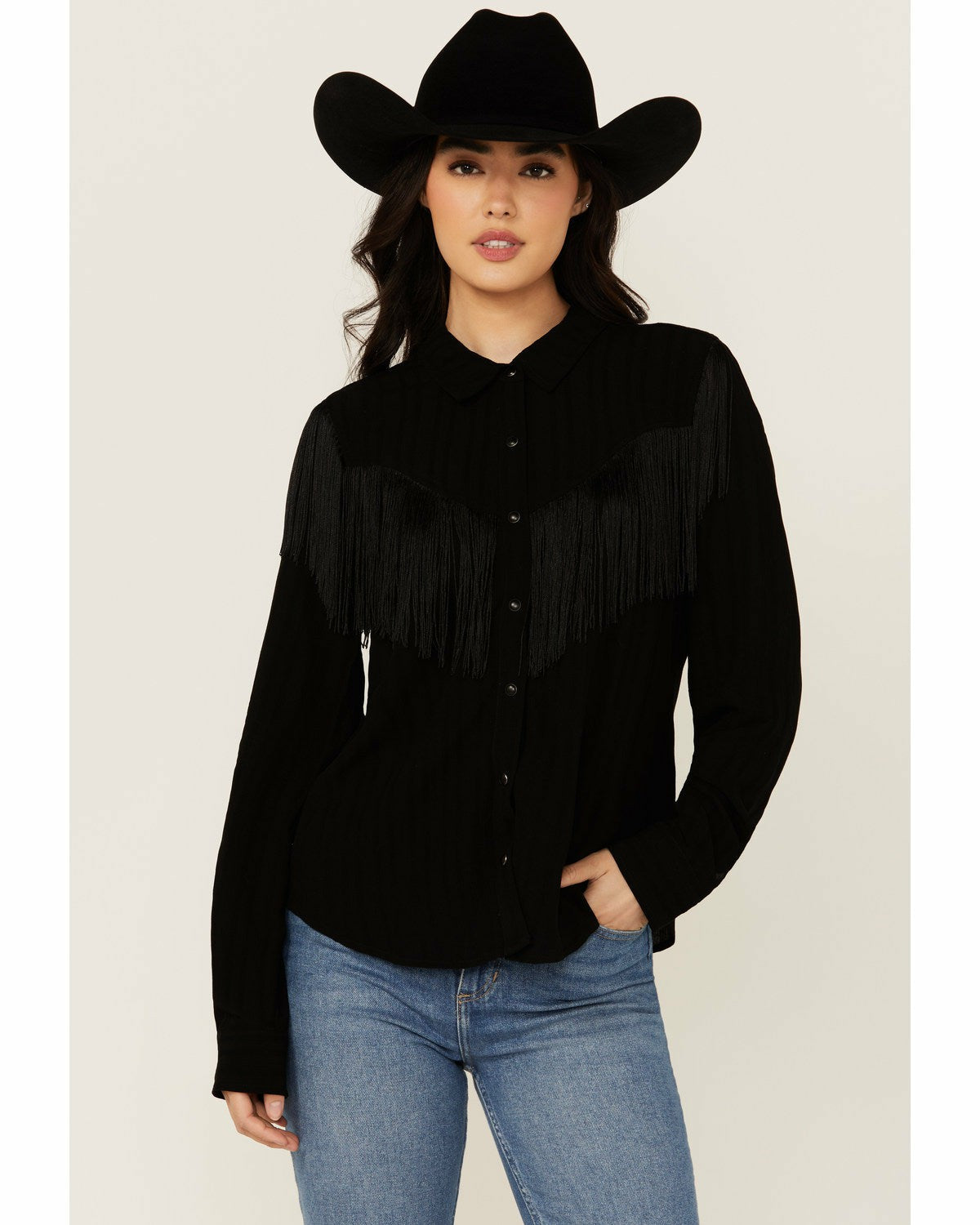 Idyllwind Women | Etta Fringe Long Sleeve Snap Western Shirt