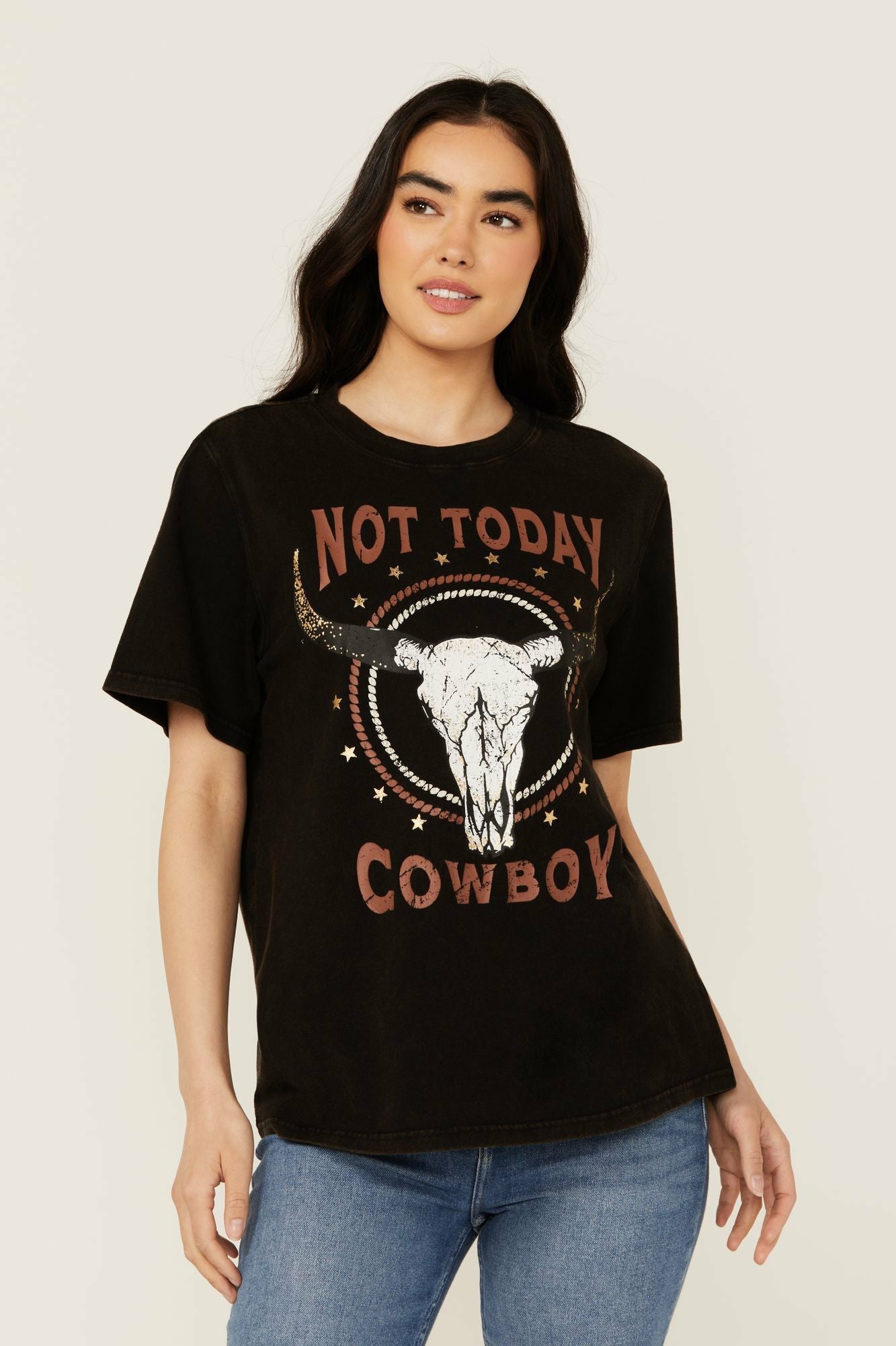 Idyllwind Women | Not Today Cowboy Boyfriend Fit Short Sleeve Graphic Tee