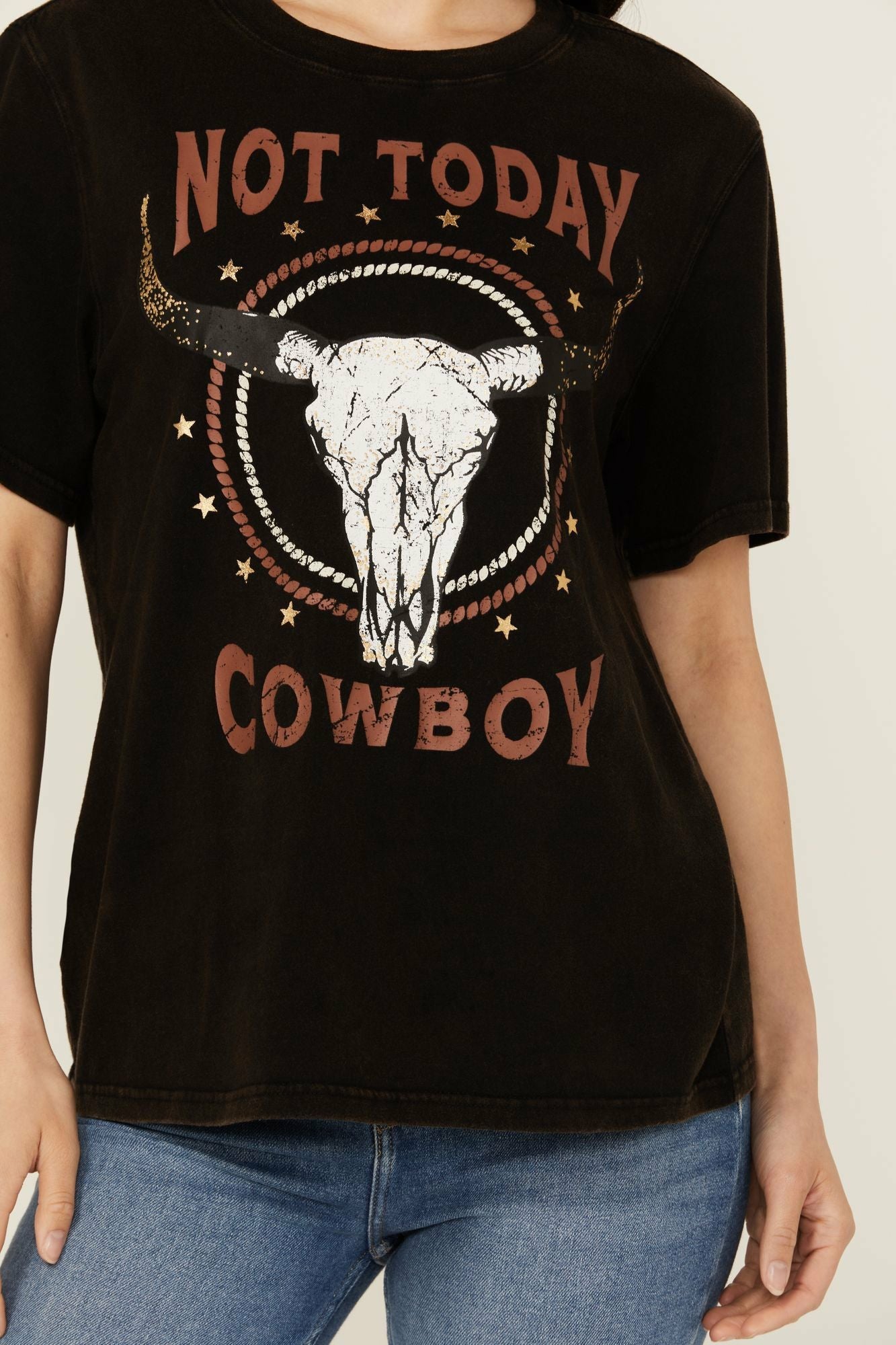 Idyllwind Women | Not Today Cowboy Boyfriend Fit Short Sleeve Graphic Tee