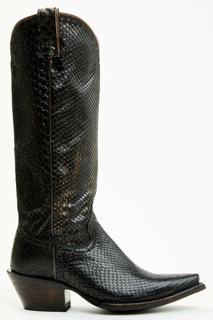 Idyllwind Women | Slay Black Python Tall Western Boots - Snip Toe
