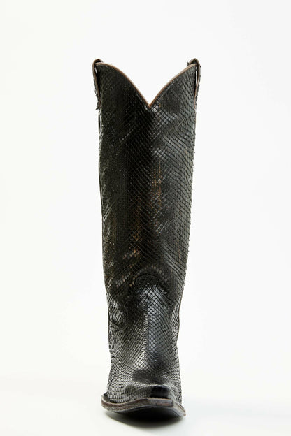 Idyllwind Women | Slay Black Python Tall Western Boots - Snip Toe