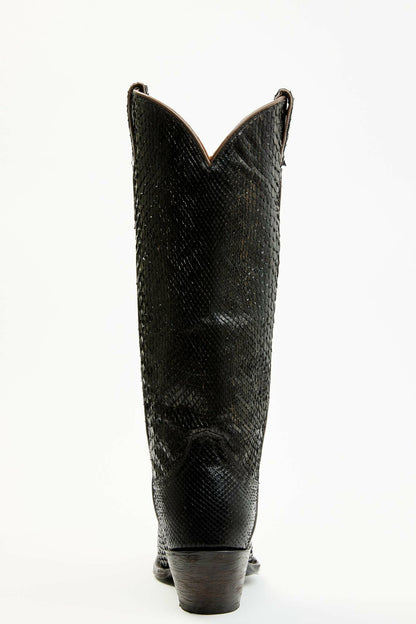 Idyllwind Women | Slay Black Python Tall Western Boots - Snip Toe