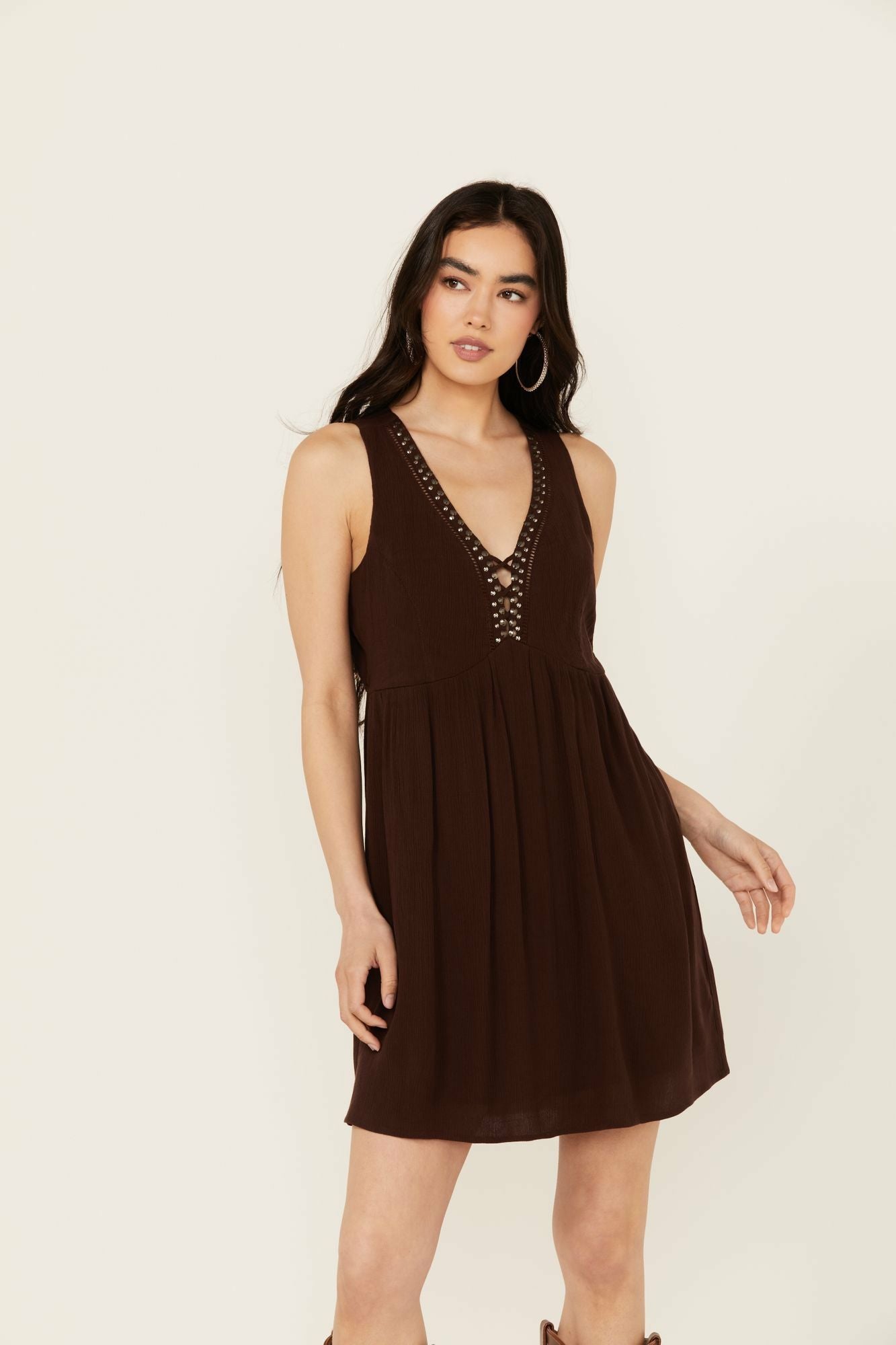 Idyllwind Women | Winfrey Criss Cross Front Embellished Dress