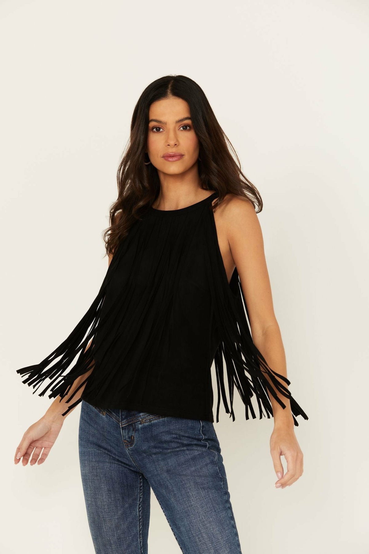 Idyllwind Women | Madie Faux Suede Fringe Tank
