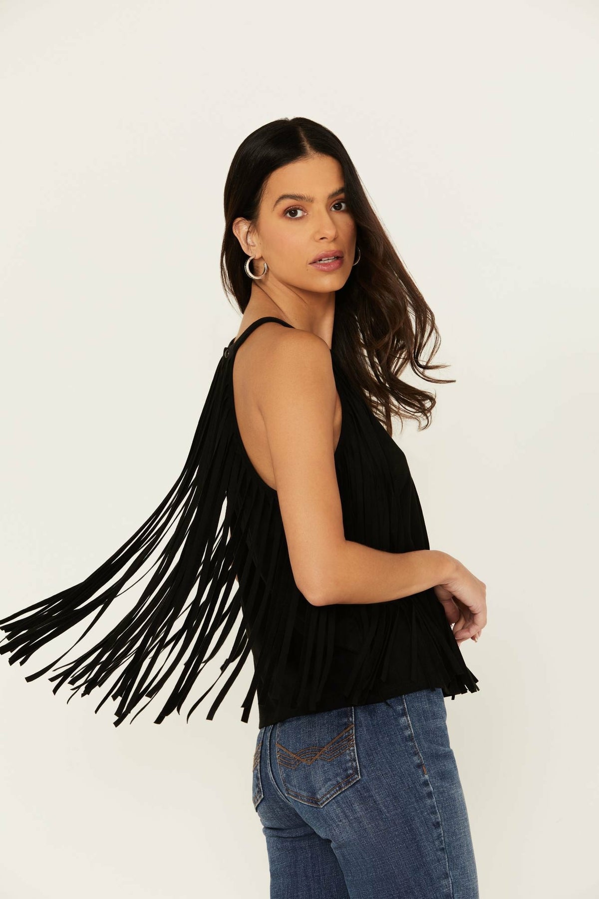 Idyllwind Women | Madie Faux Suede Fringe Tank