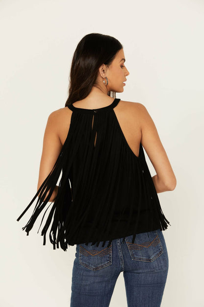 Idyllwind Women | Madie Faux Suede Fringe Tank