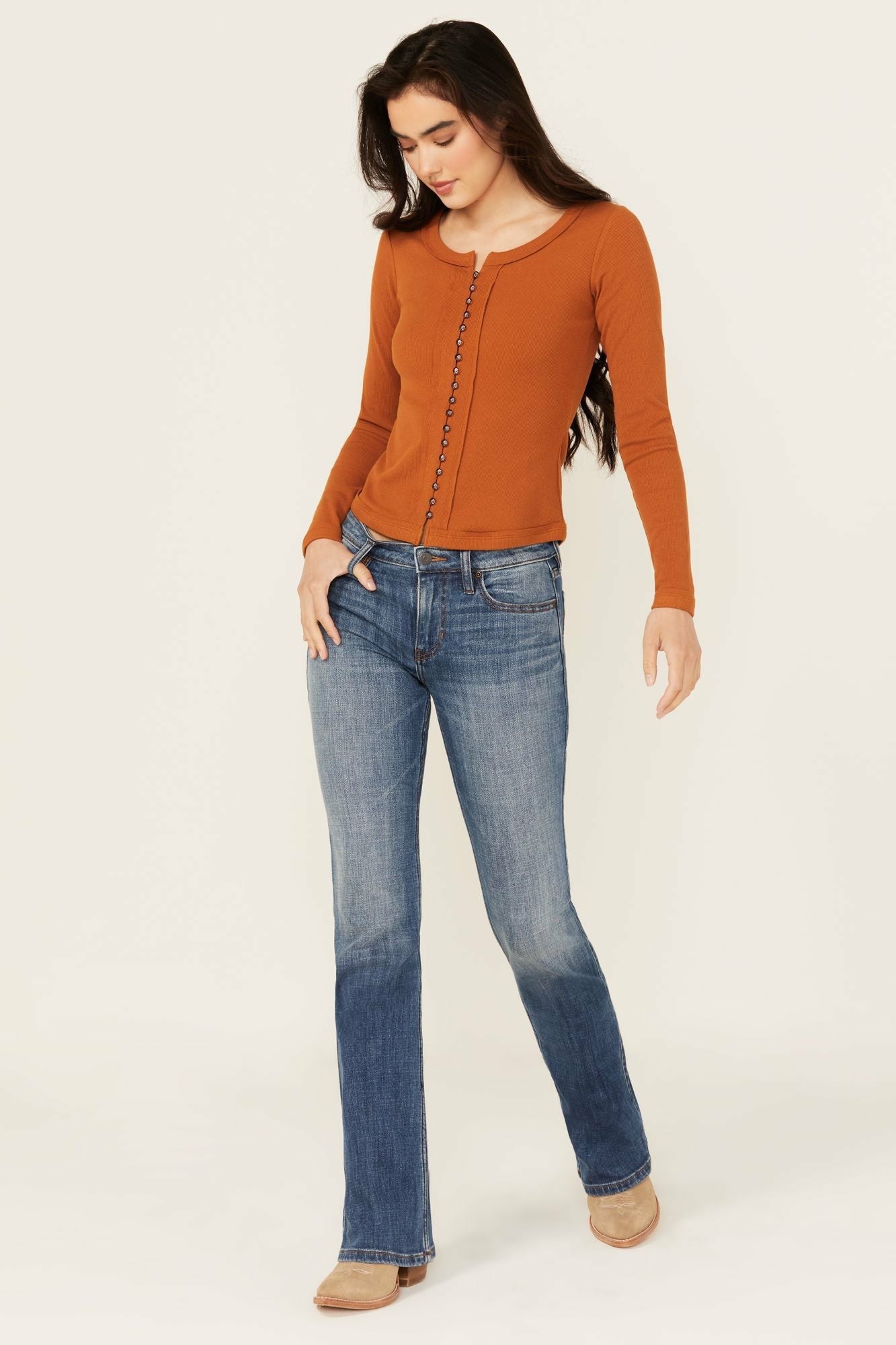 Idyllwind Women | Bayside Medium Wash Mid Rise Bootcut Stretch Denim Jeans