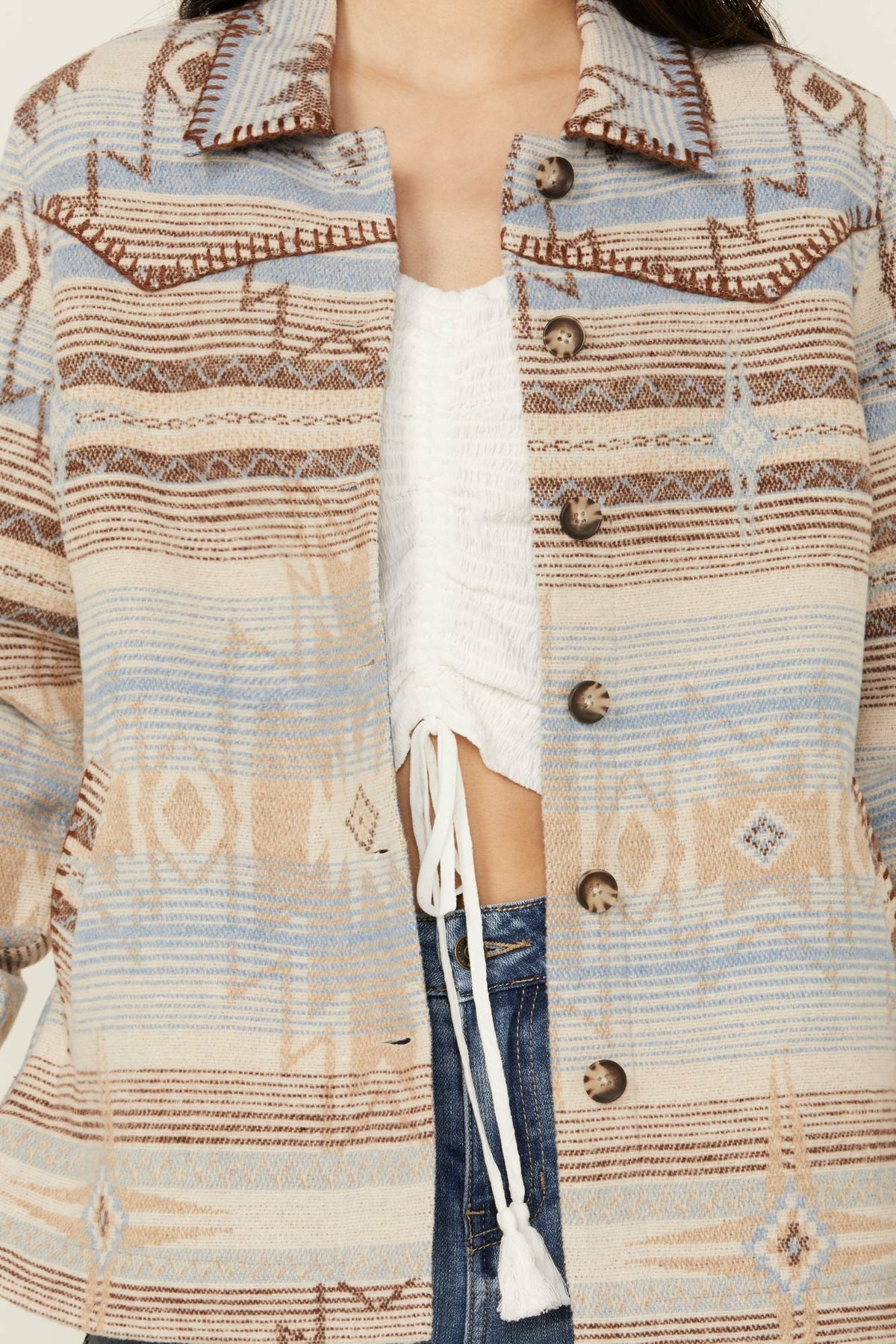 Idyllwind Women | Hickorydale Southwestern Print Shacket