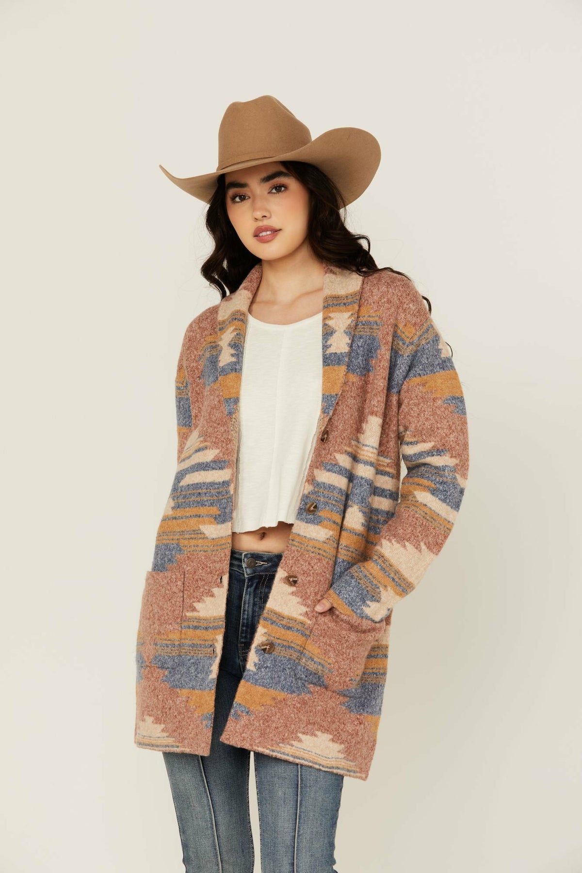 Idyllwind Women | Crosswind Southwestern Print Cardigan