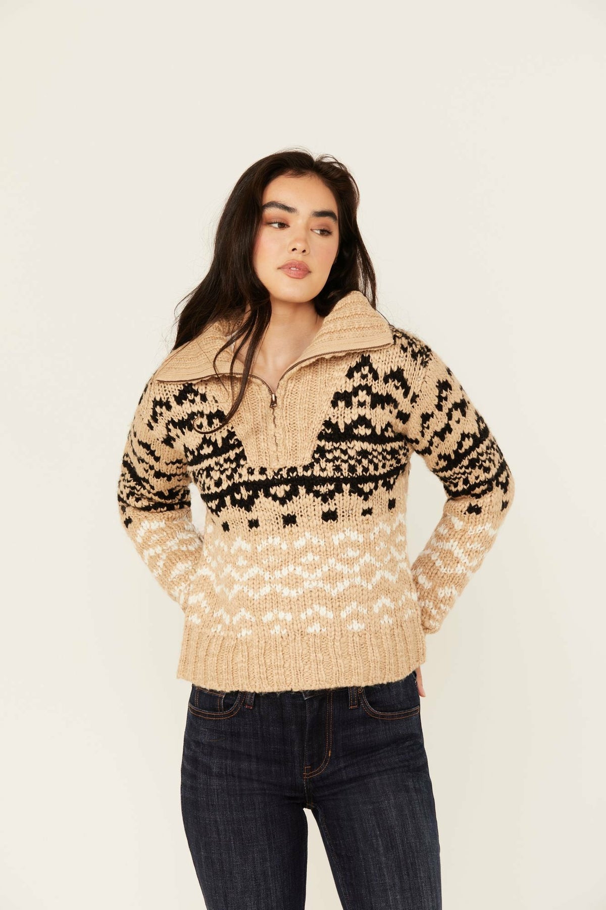 Idyllwind Women | Otay Studded Southwestern Pullover Sweater
