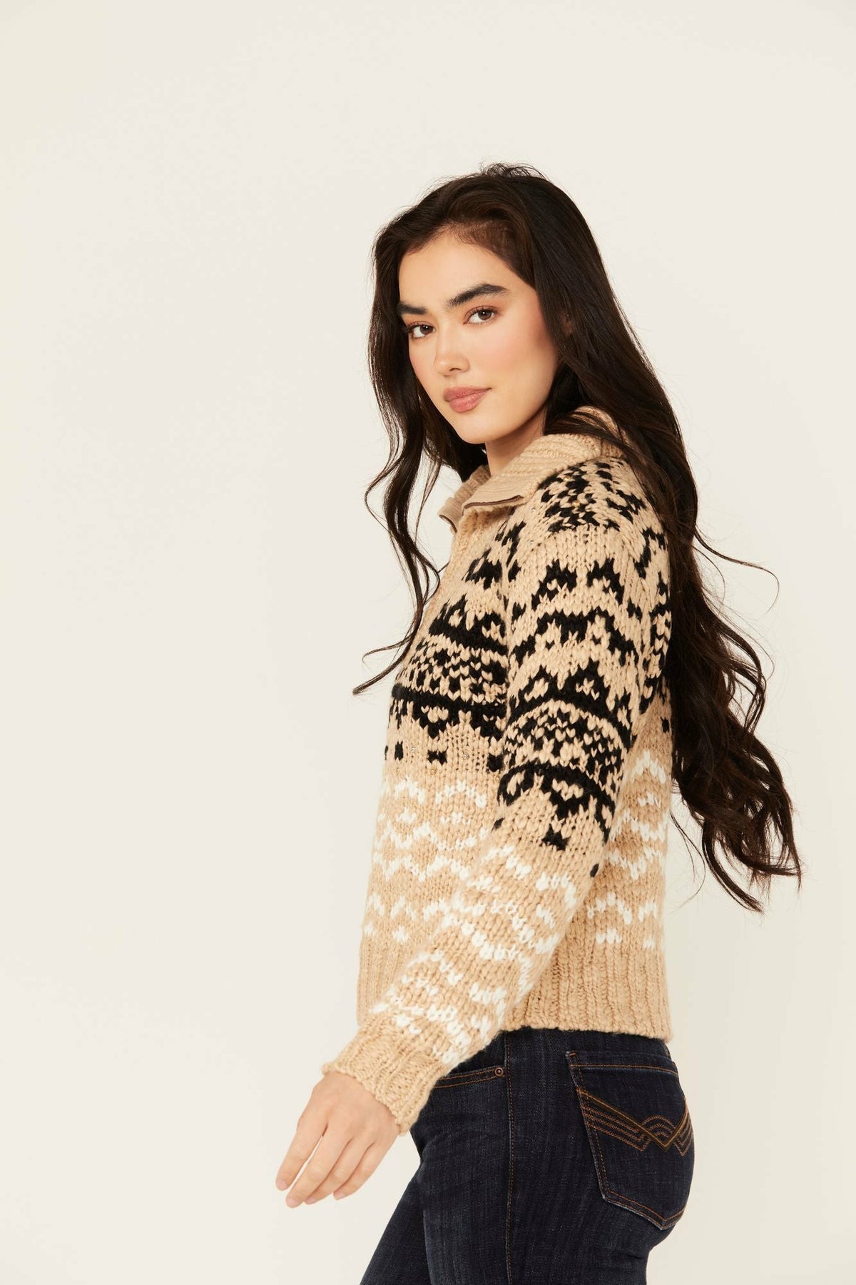 Idyllwind Women | Otay Studded Southwestern Pullover Sweater