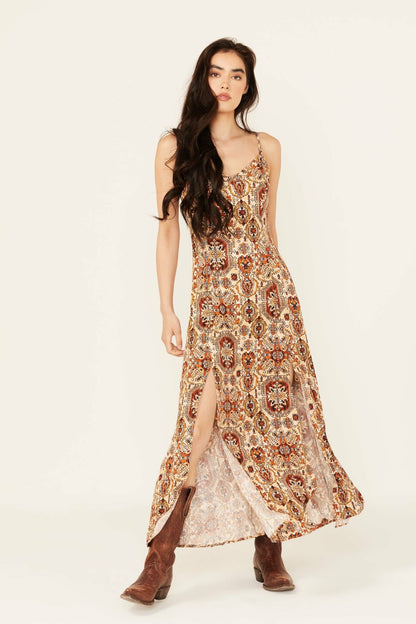 Idyllwind Women | Roxanne Tapestry Print Sleeveless Maxi Dress