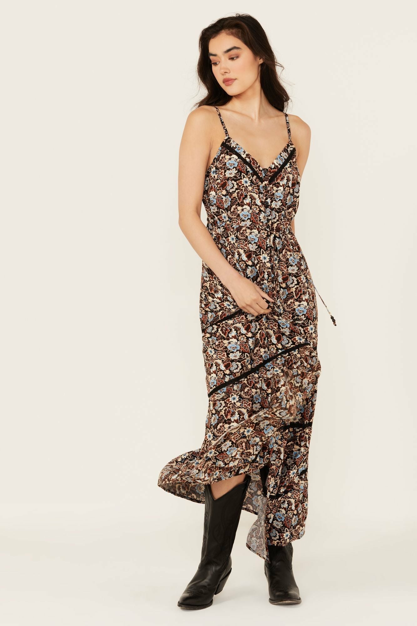 Idyllwind Women | Floral Print Sleeveless Maxi Dress