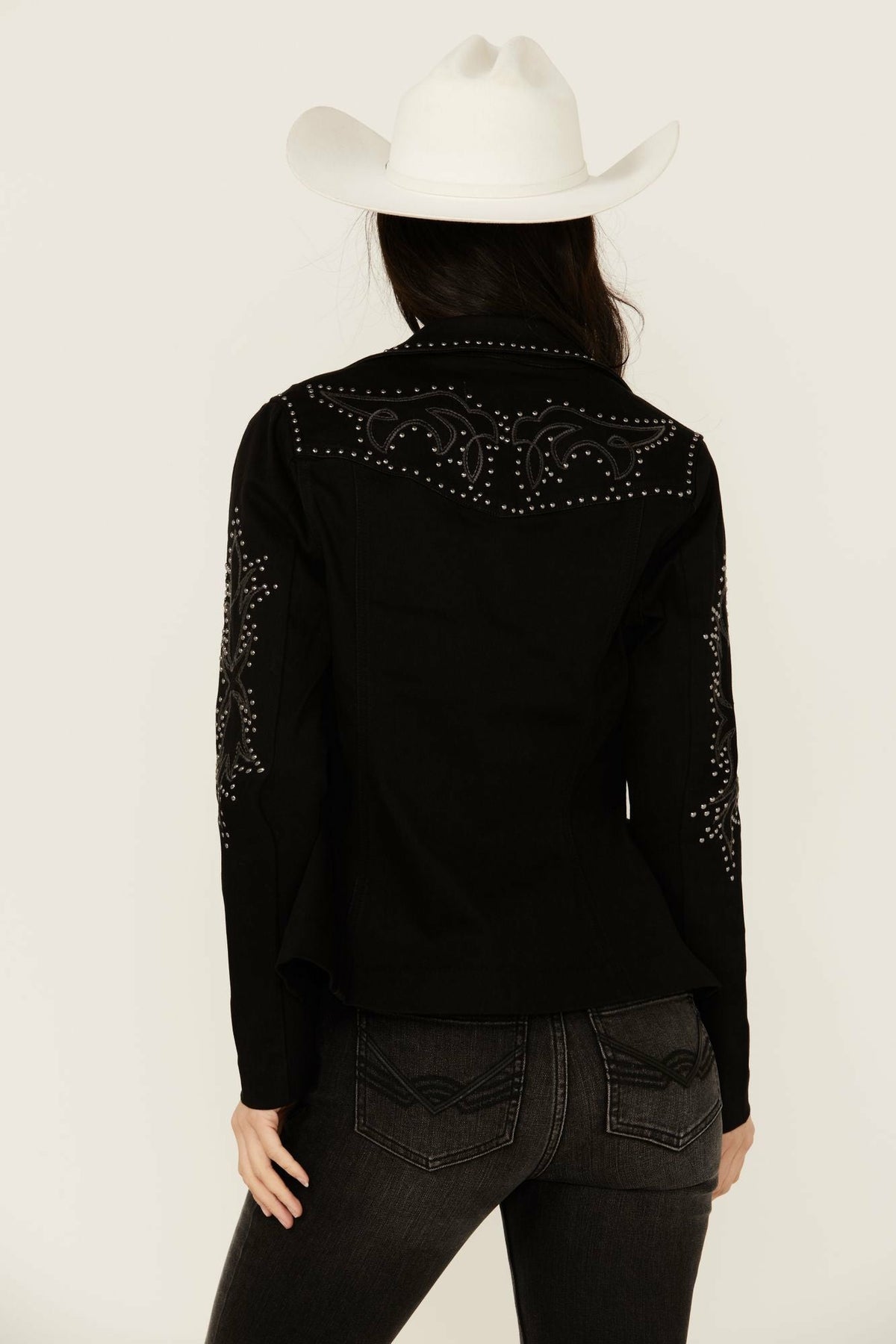 Idyllwind Women | Burbank Embroidered and Studded Super Stretch Blazer