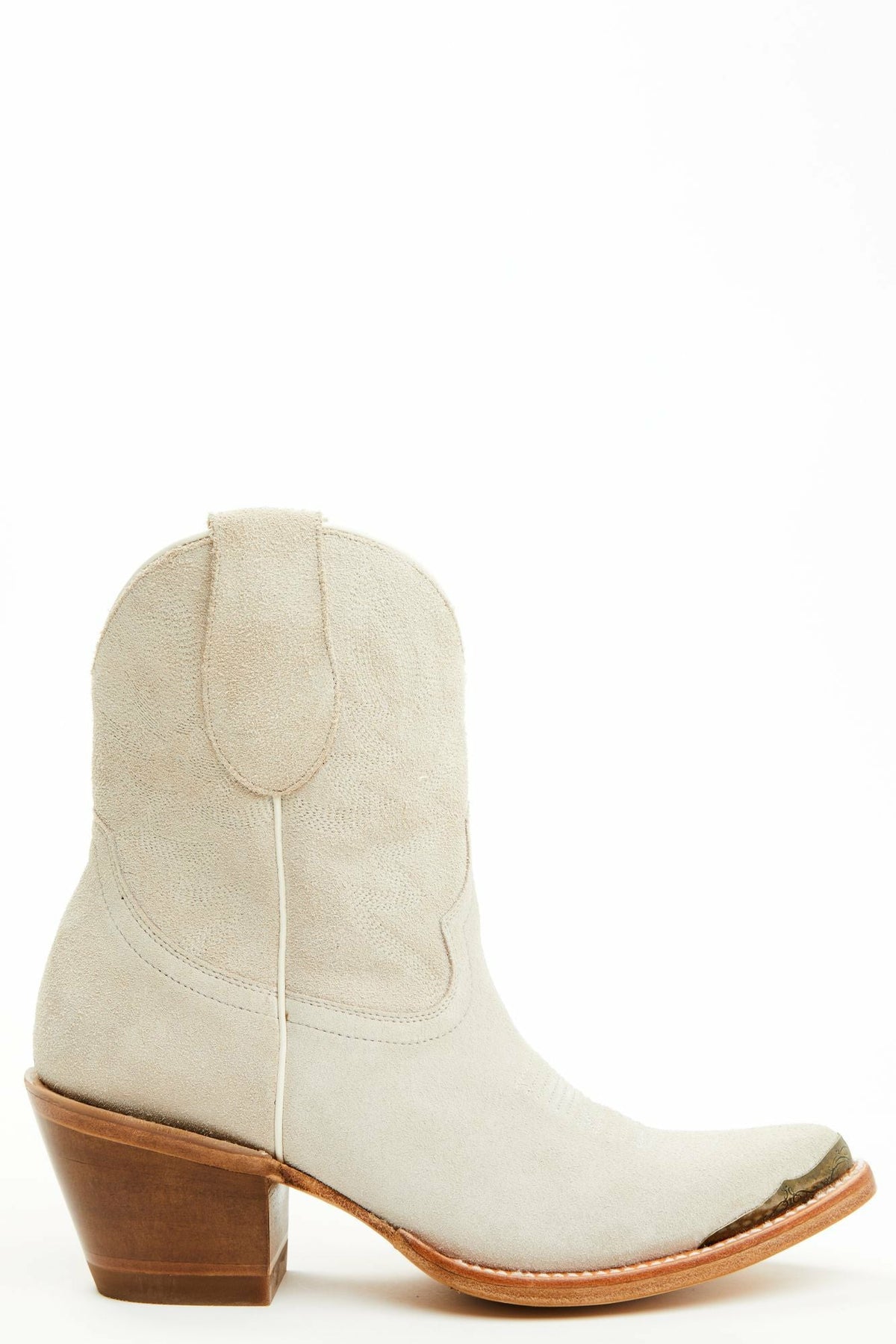 Idyllwind Women | Wheels Ivory Suede Western Booties - Round Toe