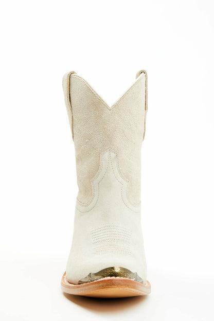 Idyllwind Women | Wheels Ivory Suede Western Booties - Round Toe