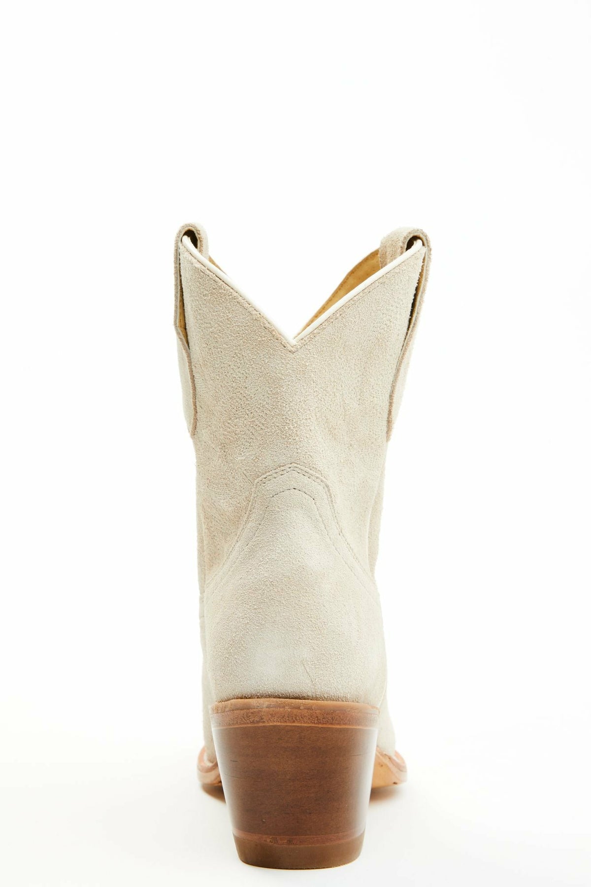 Idyllwind Women | Wheels Ivory Suede Western Booties - Round Toe