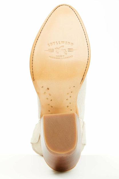 Idyllwind Women | Wheels Ivory Suede Western Booties - Round Toe