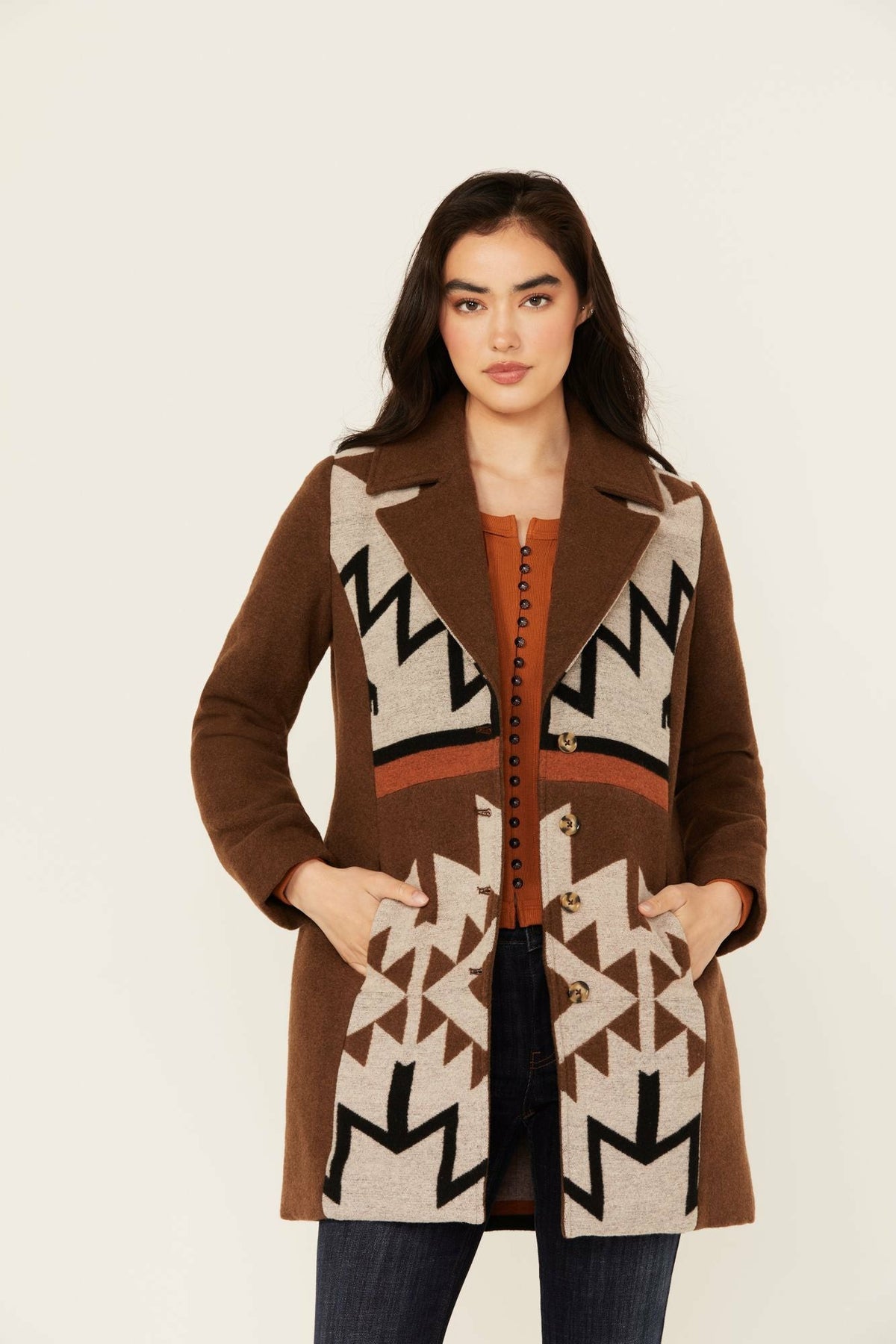 Idyllwind Women | Winton Southwestern Print Button-Down Coat