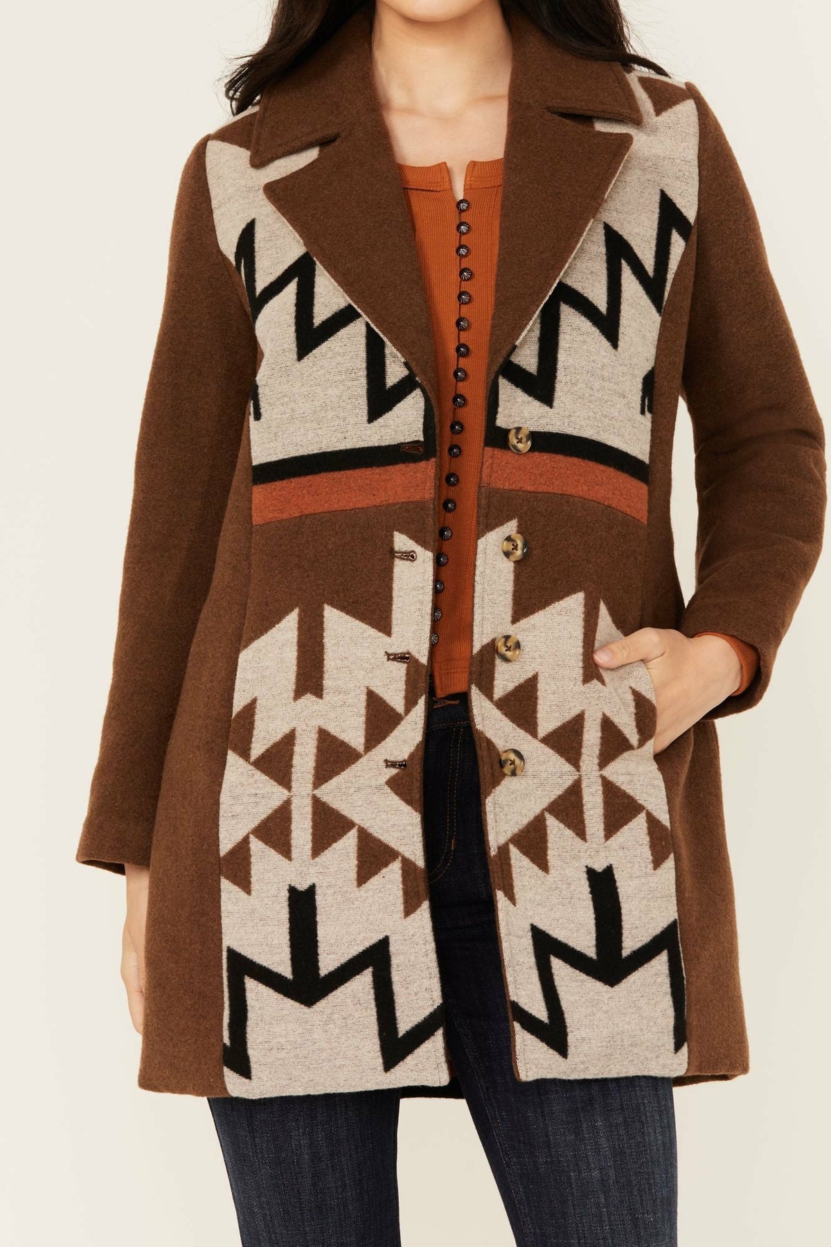 Idyllwind Women | Winton Southwestern Print Button-Down Coat