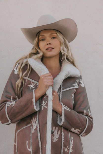 Idyllwind Women | Spicewood Faux Suede & Shearling Coat