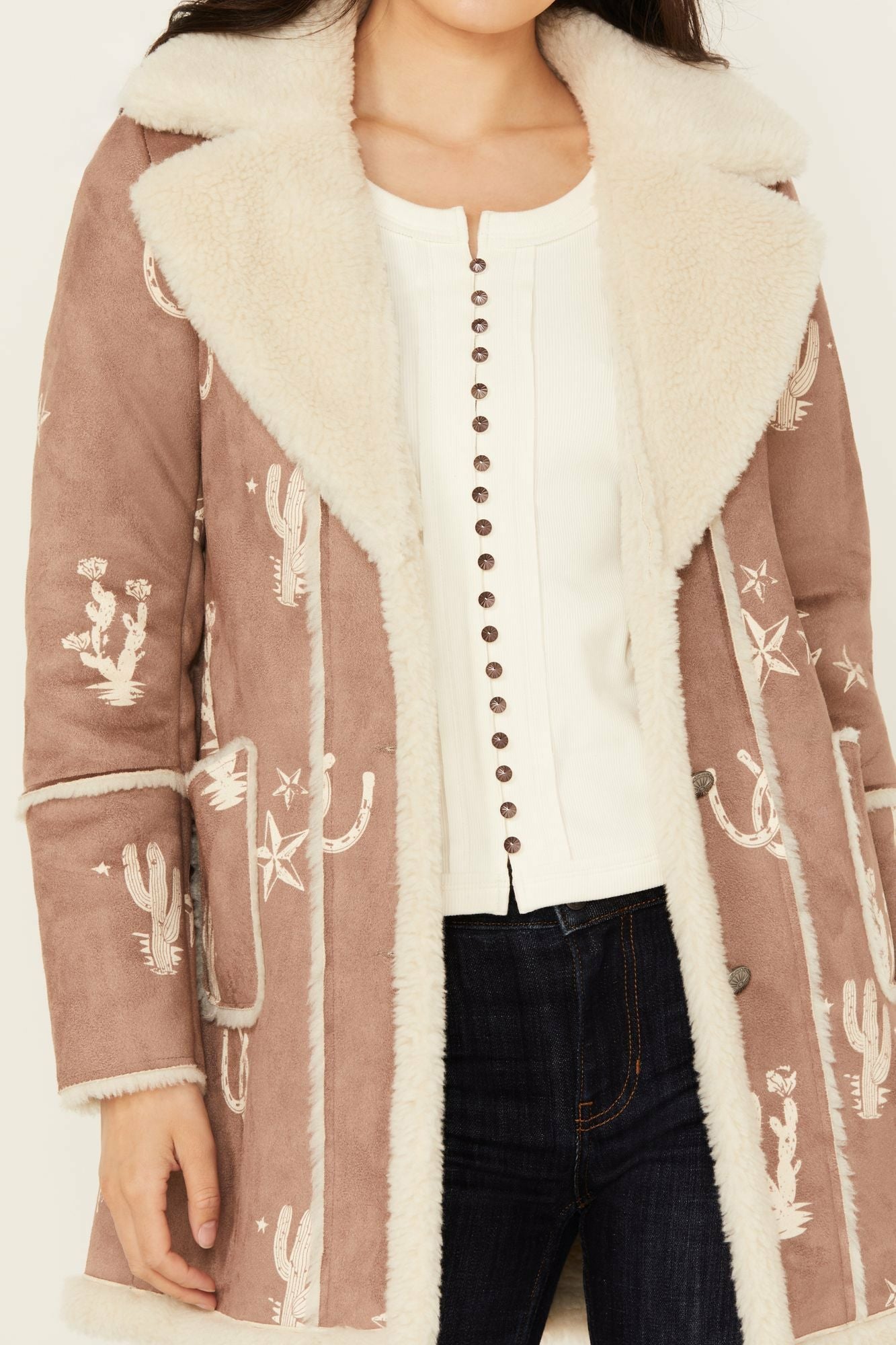 Idyllwind Women | Spicewood Faux Suede & Shearling Coat