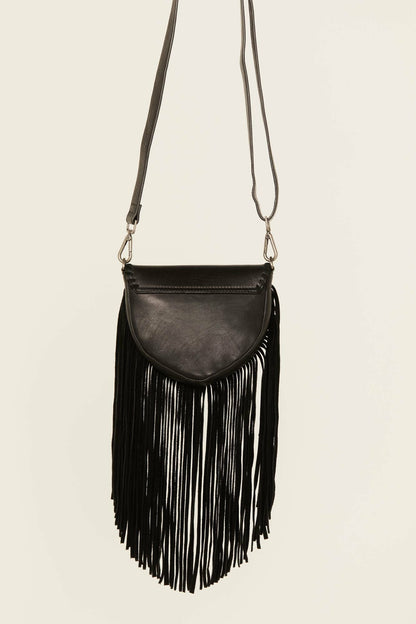 Idyllwind Women | Esperanza Longhorn Leather Fringe Crossbody Bag