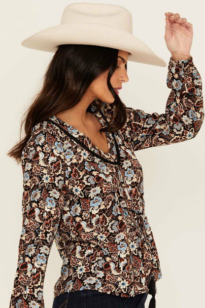 Idyllwind Women | Romance Floral Print Long Sleeve Top