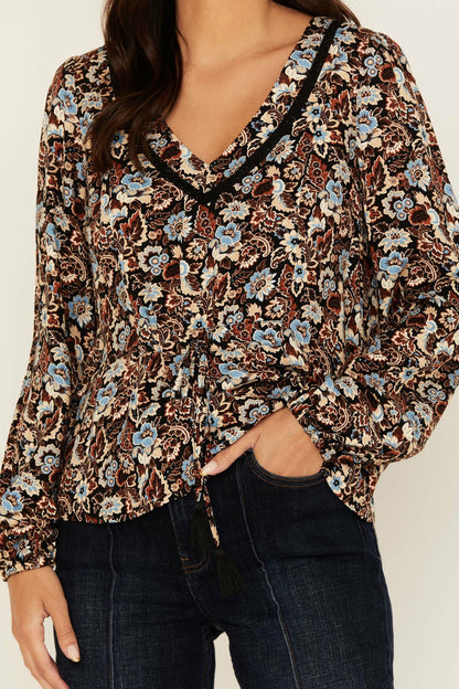 Idyllwind Women | Romance Floral Print Long Sleeve Top