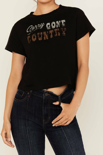 Idyllwind Women | Sorry Gone Country Short Sleeve Cropped Graphic Tee