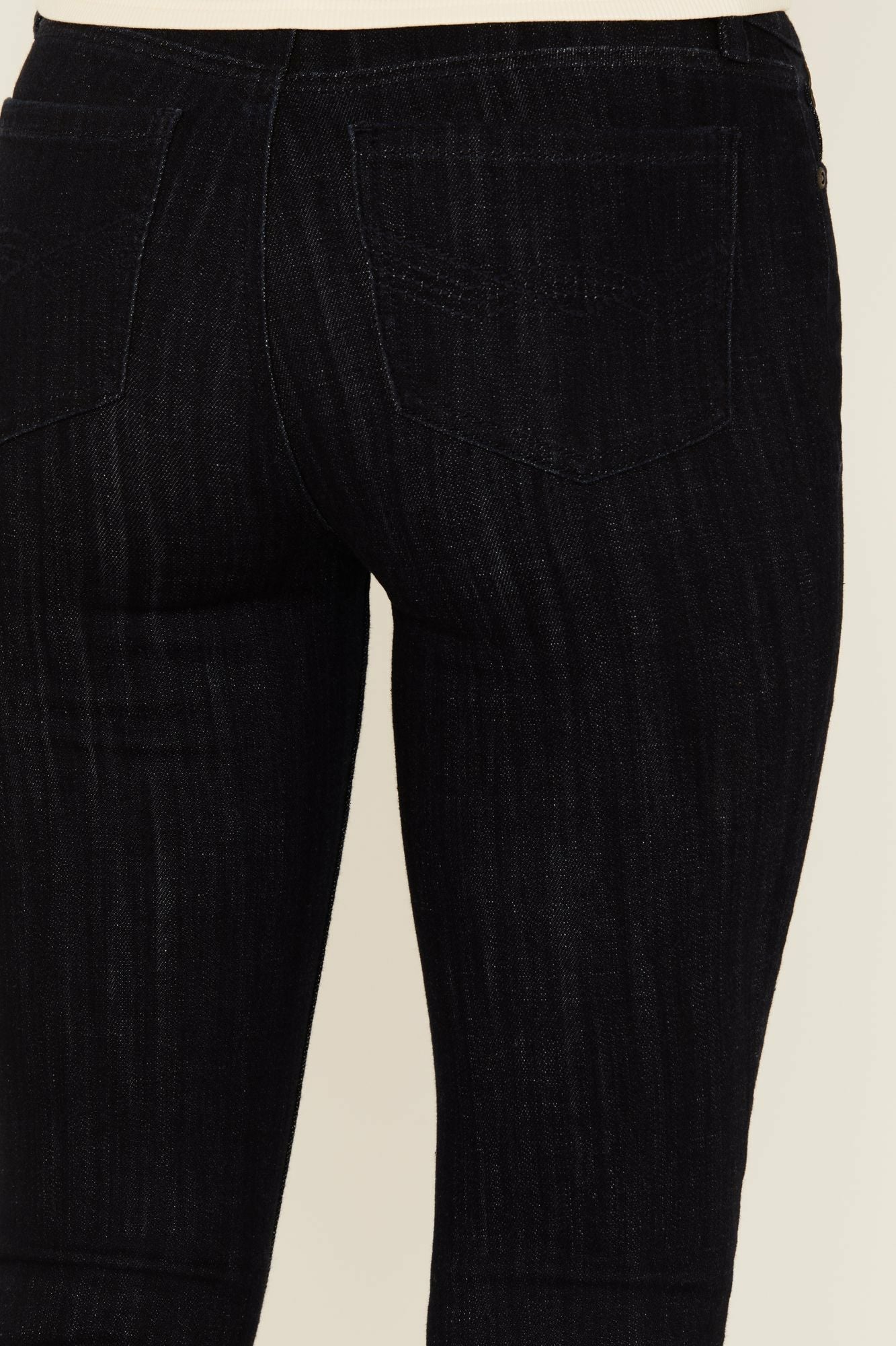 Idyllwind Women | Magnolia Dark Wash Outlaw High Rise Studded Fringe Super Stretch Flare Jeans