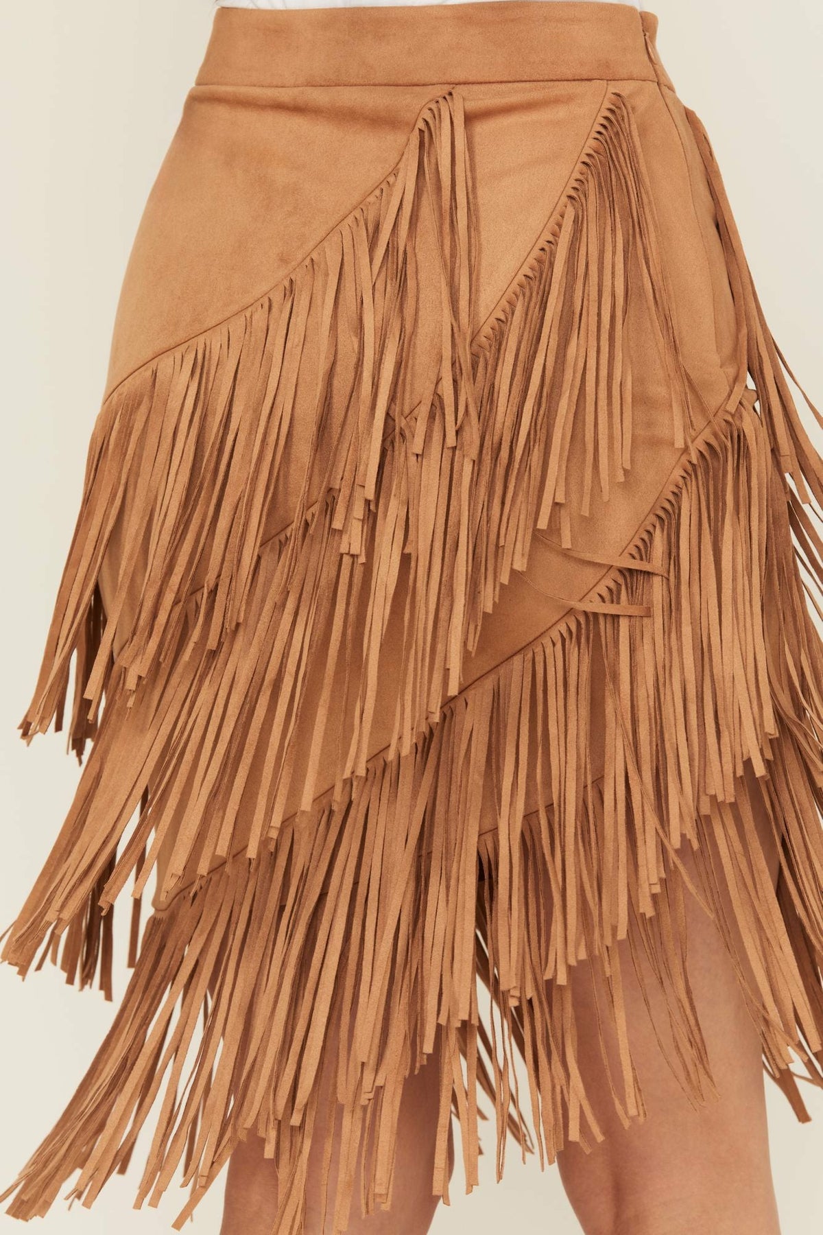 Idyllwind Women | Tina Faux Suede Fringe Mini Skirt