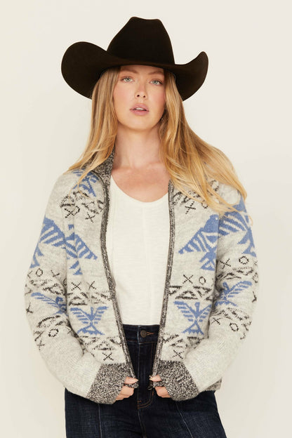 Idyllwind Women | Lyle Thunderbird Zip Front Knit Sweater