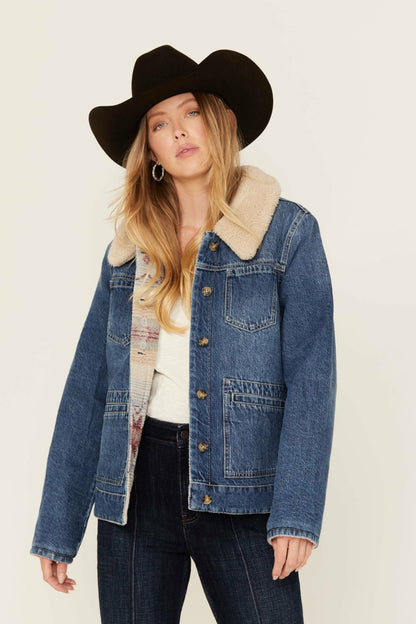 Idyllwind Women | Diamondhead Reversible Denim Blanket Jacket