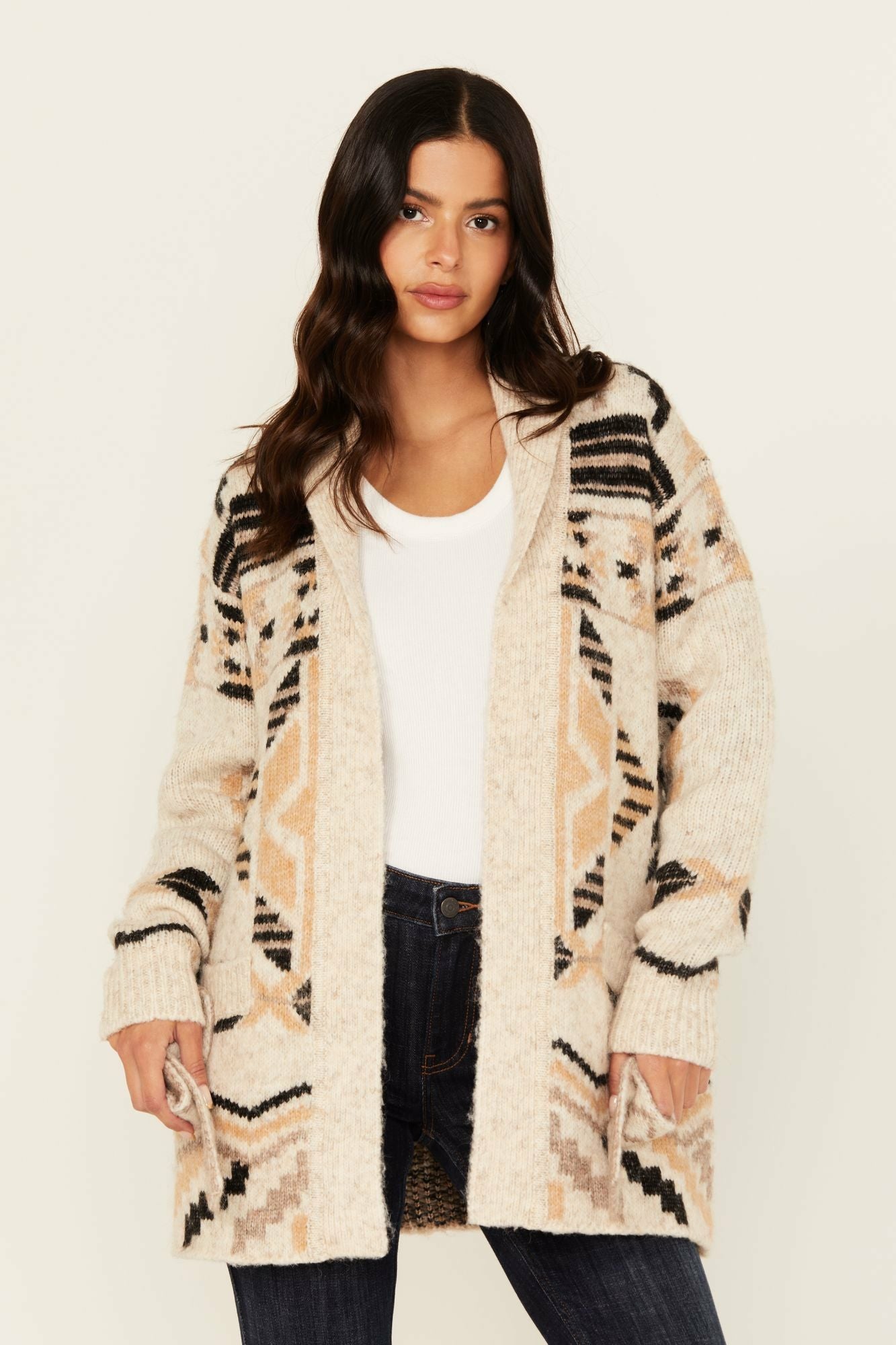 Idyllwind Women | Nora Southwestern Print Belted Sweater