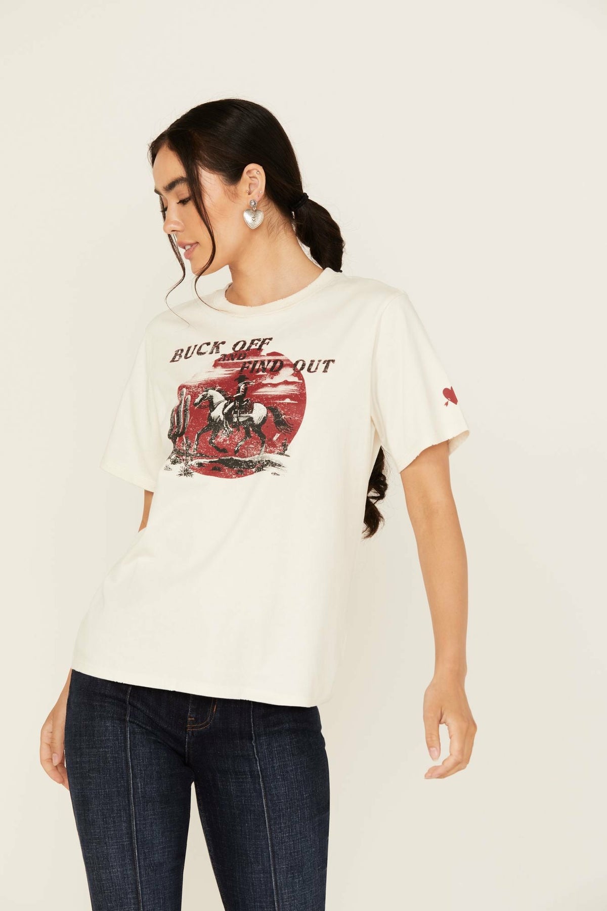 Idyllwind Women | Buck Off and Find Out Short Sleeve Graphic Tee