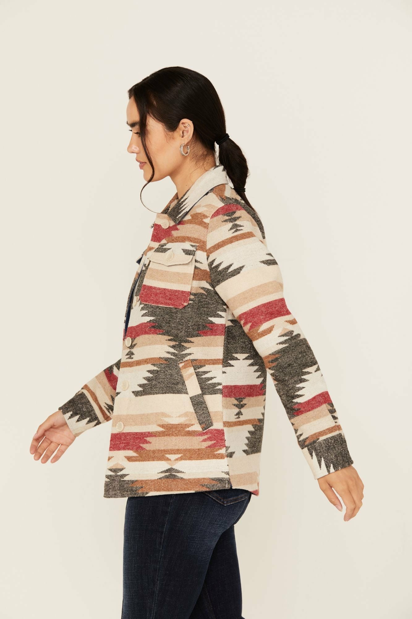 Idyllwind Women | Roadhouse Southwestern Print Button-Down Shacket